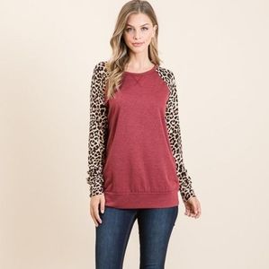 Leopard Print Long Sleeve Shirt